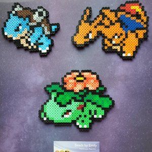 Blastoise Charizard Venusaur Magnets - Handmade Pokemon Home Decor - Kids Room